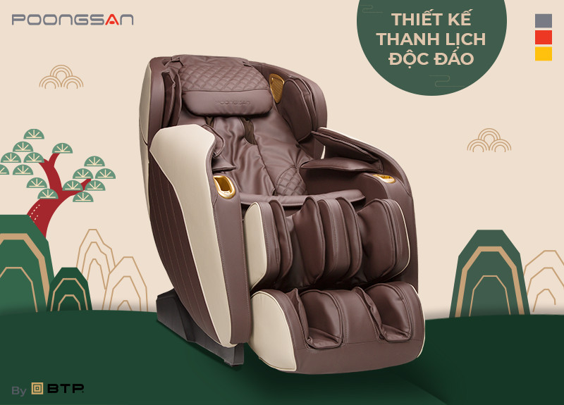 thiết kế ghế massage